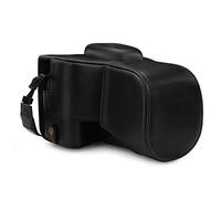 MegaGear Ever Ready - Custodia in pelle per fotocamera compatibile con Canon EOS 2000D (18-55 mm)