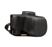MegaGear Ever Ready - Custodia in pelle per fotocamera compatibile con Canon EOS 250D, 200D con obiettivo 18-55 mm