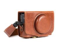 MegaGear Ever Ready - Custodia in vera pelle compatibile con Canon PowerShot SX740 HS, SX730 HS
