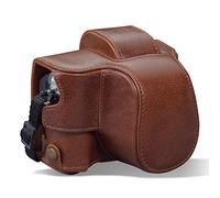 MegaGear Ever Ready - Custodia per fotocamera in vera pelle, compatibile con Olympus OM-D E-M10 Mark IV