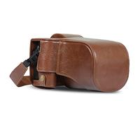 MegaGear Ever Ready Genuine Leather Camera Case Compatibile con Fujifilm X-T5 (16-80mm)
