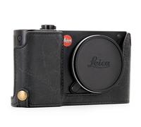 MegaGear Ever Ready Genuine Leather Camera Medifie Case compatibile con Leica TL2, TL - Brown scuro - Antracite