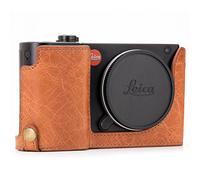 MegaGear Ever Ready Genuine Leather Camera Medifie Case compatibile con Leica TL2, TL - Brown scuro - marrone