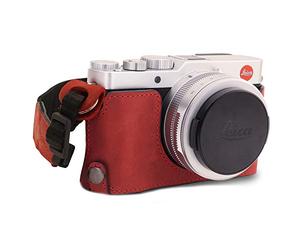 MegaGear Ever Ready - Mezza custodia in vera pelle compatibile con Leica D-Lux 7, D-Lux 8