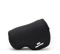 MegaGear MG063 - Custodia ultraleggera in neoprene, borsa protettiva per Sony Alpha Alpha A6400, A6100, A6500, A6300, A6000 (16-50 mm), con moschettone per un facile trasporto, Nero