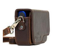 MegaGear MG1090 Custodia per Fotocamera Canon PowerShot SX620 HS, SX610 HS, IXUS 360 HS, IXUS 190 IS, IXUS 180, IXUS 170 IS, Marrone Scuro