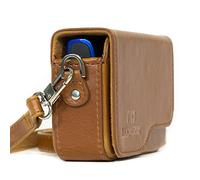 MegaGear MG1091 Custodia per Fotocamera Canon PowerShot SX620 HS, SX610 HS, IXUS 360 HS, IXUS 190 IS, IXUS 180, IXUS 170 IS, Marrone Chiaro