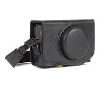 MegaGear MG1176, Custodia Ever Ready in vera pelle con tracolla per fotocamere Canon PowerShot SX740 HS, SX730 HS, Nero