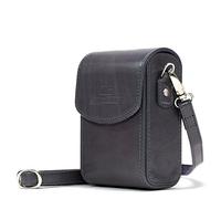 MegaGear MG1211 Canon PowerShot S120, Sony Cyber-shot DSC-RX100 V, DSC-RX100 IV, DSC-RX100 III, DSC-RX100 II Custodia in finta pelle per Fotocamera con Tracolla - (Grigio)