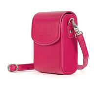 Megagear Mg1256 Nikon Coolpix A1000, A900 Custodia In Finta Pelle Per Fotocamera Con Tracolla Rosa