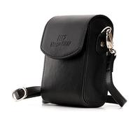 MegaGear MG1504 Canon PowerShot SX740 HS, SX730 HS Custodia in finta pelle per Fotocamera con Tracolla - (Nero)