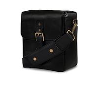 MegaGear MG1521 Messenger Bag in pelle per fotocamere Mirrorless, Instant e DSLR - Nero