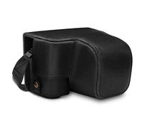 MegaGear MG1651 Ever Ready - Custodia in pelle per fotocamera compatibile con Sony Alpha 6100, A6400 (16-50 mm), colore: Nero