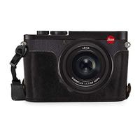 MegaGear MG1718 Ever Ready - Mezza custodia in vera pelle, compatibile con Leica Q2, M10, colore: Nero