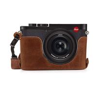 MegaGear MG1719 Ever Ready - Mezza custodia in vera pelle, compatibile con Leica