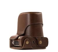Megagear Mg173 Fujifilm X-A5, X-A3, X-A2, X-A1, X-M1 Ever Ready Custodia In Finta Pelle Per Fotocamera Con Tracolla Marrone Scuro