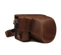 Megagear MG1751 Ever Ready - Custodia in pelle per fotocamera compatibile con Canon EOS M6 Mark II (15-45 mm), colore: Marrone scuro