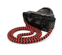 MegaGear Mg1800, Tracolla In Cotone Per Fotocamera Dslr Unisex Adulto, Nero E Rosso, Large - 100cm 39inc