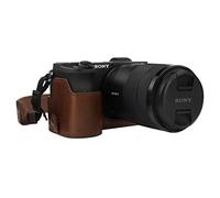 MegaGear MG1808 Ever Ready - Custodia in pelle per fotocamera Sony Alpha A6600, colore: Marrone scuro