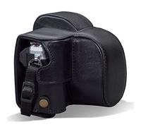 MegaGear MG1932 Ever Ready - Custodia in vera pelle compatibile con Olympus OM-D E-M10 Mark IV, colore: Nero