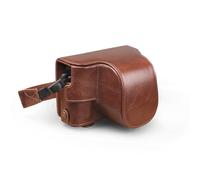 MegaGear MG1980 Ever Ready - Custodia in vera pelle compatibile con Fujifilm X Series X-E4, colore: Marrone