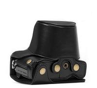 Megagear Mg636 Olympus Om-D E-M10 Mark Ii, E-M10 (14-42Mm) Ever Ready Custodia In Finta Pelle Per Fotocamera Con Tracolla, Nero