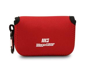 MegaGear MG793 Custodia in Neoprene compatibilie con Nikon Coolpix W150, W100, S33 - Rosso