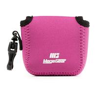 MegaGear Neoprene Camera Case Protective Travel Pouch Compatible with GoPro Hero 9, Hero 8, DJI Osmo Action, Sony RX0 II, RX0 - Rosa