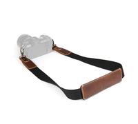 MegaGear Tracolla Regolabile in Tela e Vera Pelle con Imbottitura (Marrone Chiaro)