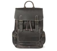 MegaGear Valley Zaino per laptop in pelle pieno fiore per uomini e donne - Borsa da viaggio versatile per affari e avventure - Adatto a laptop da 13 pollici