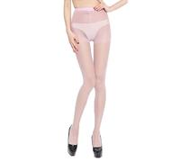 MEGAHERZ Collant Ultra Sottile Trasparente Donna Primavera-Estate, Calze Color Caramella Anti-Grimaldelli, Sexy Seta Nera Invisibile, Rosa, Taglia Unica