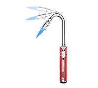 Megainvo Accendino a gas ricaricabile, per campeggio, fornelli, candele, forno, barbecue (senza gas di buteno)