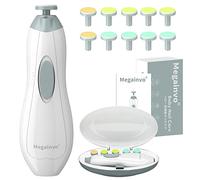 Megainvo Tagliaunghie Neonato, Tagliaunghie Bambini Set Lima Unghie Neonato Taglia Unghie Neonati Tagliaunghie Elettrico Lima Unghie per Bambini Baby Nails 10 in 1 con LED Light (senza batteria)
