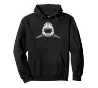 Megalodon Face Vintage Incisione Oceano Specie Felpa con Cappuccio