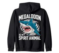 Megalodon Is My Spirit Animal Shark Lover Ragazzi Bambini Felpa con Cappuccio