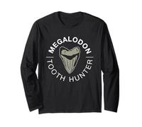 Megalodon Tooth Hunter - Megalodon Shark Maglia a Manica