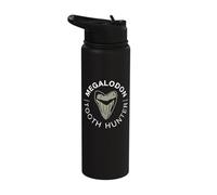 Megalodon Tooth Hunter - Megalodon Shark Stainless Steel Insulated Water Bottle