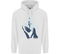 Megalodon V Great White Shark V Scuba Diver Uomo Felpa