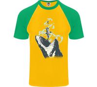 Megalodon Vs Grande Squalo Bianco Vs Subacqueo Uomo T-Shirt Baseball S/S