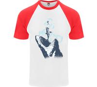 Megalodon Vs Grande Squalo Bianco Vs Subacqueo Uomo T-Shirt Baseball S/S
