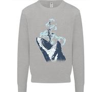 Megalodon Vs Great White Shark Vs Scuba Diver Uomo Sweatshirt Jumper