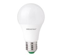 MEGAMAN Lampadina LED E27 A60 9W, bianco caldo, dimmerabile Megaman