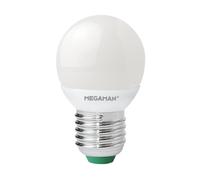MEGAMAN Lampadina sferica LED 3,5 W E27 opaca, 2.800 K Megaman