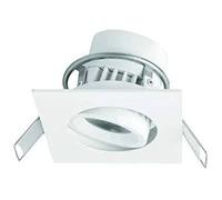 Megaman _ Lampadina SPOT Siena ROTULE/Regolabile 25E / Quadrato/Bianco / IP44 / CL II / 8W / 500LM / 36E / 100-10% / Driver DC 1-10V / 2800K / 220-240V /