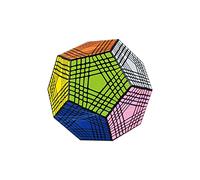 Megaminx Speed Cube Adesivo Nero Dodecaedro Puzzle 3D Giocattoli per Bambini Regalo di Compleanno di Natale,9 * 9 Cube