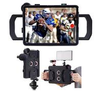 MegaMount Multimedia Rig Case Stabilizzatore Video per Apple iPad 10,2" [Solo Attuale 7° Generazione] Facilmente Attacca Lenti, Luce, Microfoni Ideale per Conferenze Live, Registrazione Video, Monte