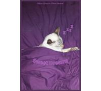 Megan Wingrove Notebook | A5 Plain Paper | 100 Pages | Paperback | Sweet Dreams Sleeping Cat Cover: Suitable for all ages