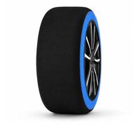 MEGAOFFERTE.IT Calze da Neve Auto Omologate EN 16662-1 Taglia L R14-R21- Coppia Catene Tessili Antisdrucciolo per Auto, SUV e Furgoni con Guanti e Borsa, Blu