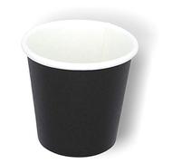 MEGAPACK Cocobanana Bicchierini di Carta da 75ml, Monouso, Compostabili - Cartone Per Uso Alimentare, Inodore e Insapore - Bicchieri Piccoli per Bevande Calde e Fredde, Caffè, Espresso - [Nero], [400]