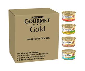 Megapack risparmio! Gourmet Gold Paté 96 x 85 g Umido per gatto - con Verdure